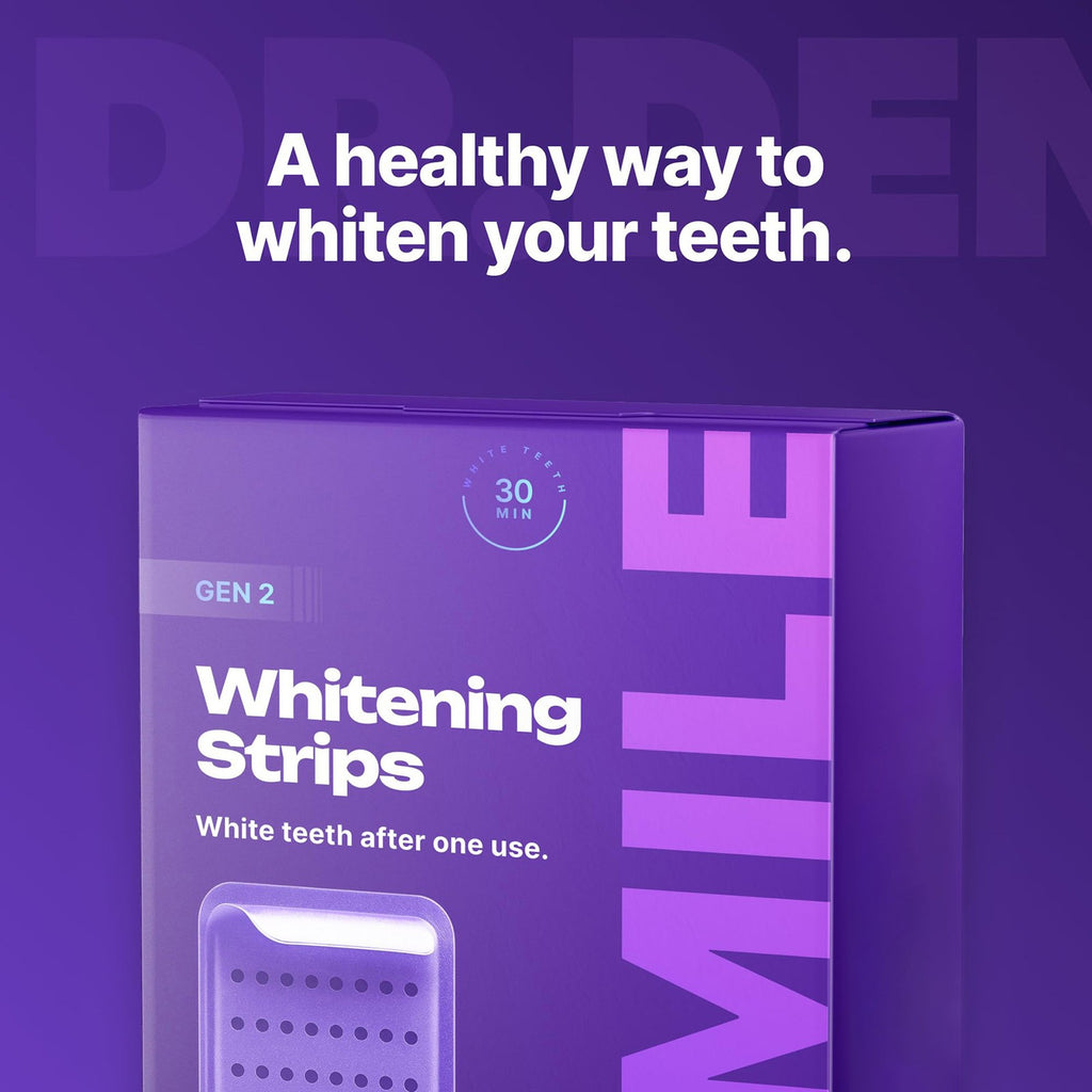 Transform Your Smile with Non-Toxic Enamel-Safe Teeth Whitening Strips - 14 Fast-Acting Strips for a Brighter, Confident You!