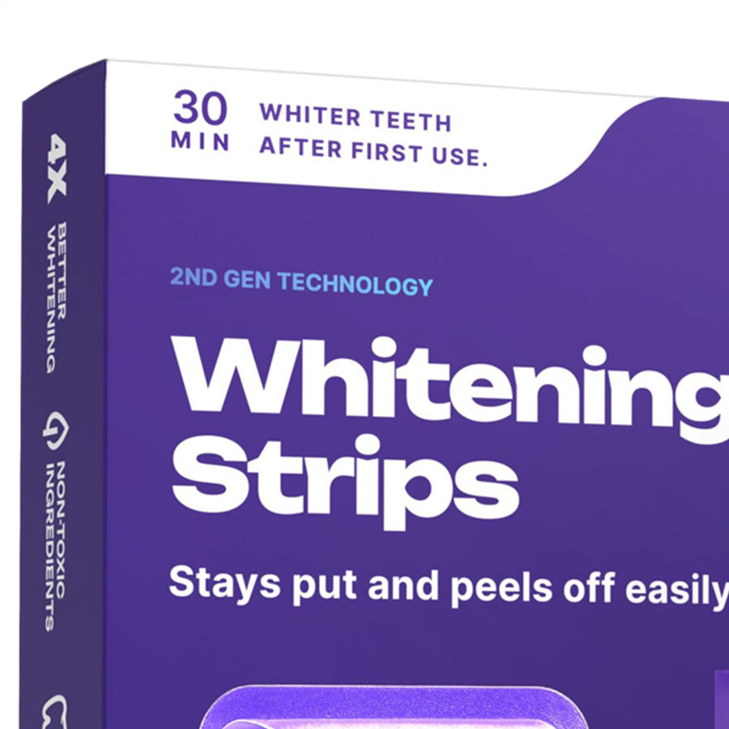 Transform Your Smile with Non-Toxic Enamel-Safe Teeth Whitening Strips - 14 Fast-Acting Strips for a Brighter, Confident You!