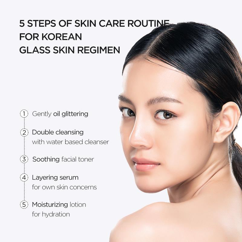 Achieve Radiant Glass Skin with Anua's Complete Korean Skincare Set - Oil Cleanser, Deep Cleansing Foam, Heartleaf Toner, Brightening Serum, and Calming Moisturizer for Youth & Adults!